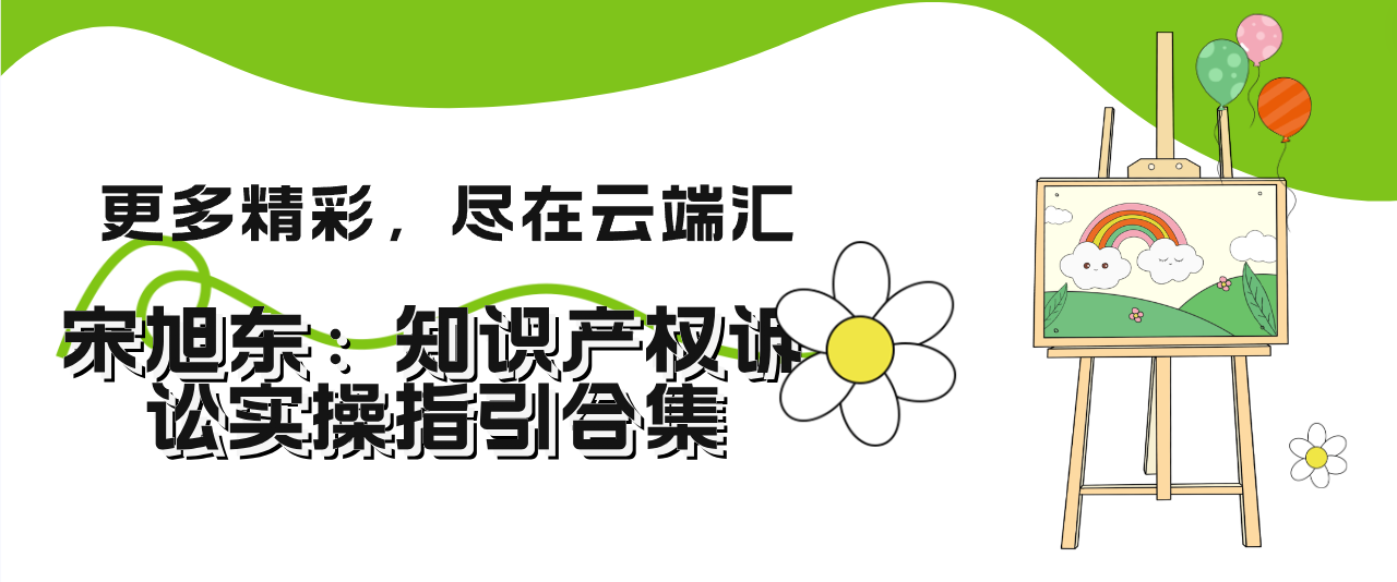 宋旭东：知识产权诉讼实操指引合集-云端汇ZAL