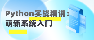 Python实战精讲：萌新系统入门-云端汇ZAL