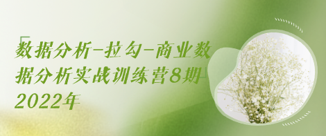 【免费】数据分析-拉勾-商业数据分析实战训练营8期2022年-云端汇ZAL