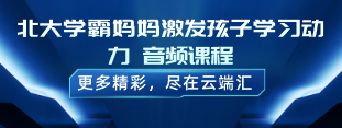 【完结】北大学霸妈妈激发孩子学习动力 音频课程-云端汇ZAL