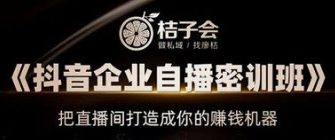 桔子会《抖音企业自播室密训班》-云端汇ZAL