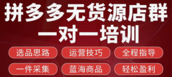 【免费】拼多多无货源店群项目-云端汇ZAL